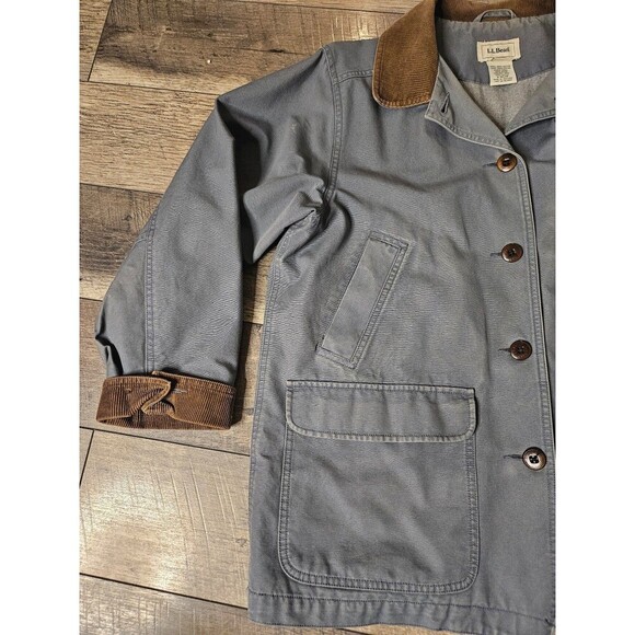 LL Bean Vintage 90s Barn Jacket Chore Hunting  Coat Workwear Jacket LPet - Picture 2 of 12